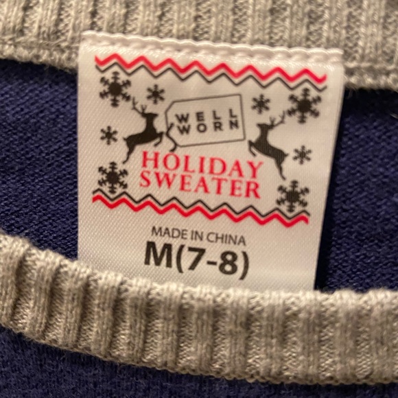 Girls winter sweater “Let IT Snow” size 7-8 - Picture 3 of 5